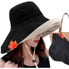 black sun hats for women uv protection spf large bucket hats upf hats for women bucket wide brim hats for women