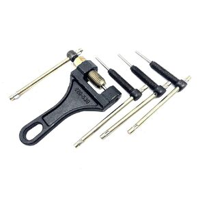 1PCS Chain Breaker #420-530 Chain Tool with 3pcs thimbles,Link Splitter Pin Remove Tool for Dirt Pit Bike ATV Motorcycle Bicycle Chain Break # 420 428 520 525 528 530