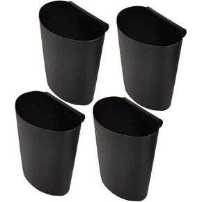 VOSAREA 4pcs Storage Basket Office Garbage Cans Window Cup Holder Table Top Trash Can Wall Organizers Clothes Makeup Container Artificial Hanging Baskets Bin Plastic Accessories Cart Child