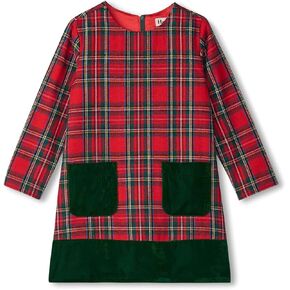 Hatley Girls' Red Plaid A-line Dress (Toddler/Little Big Kid)