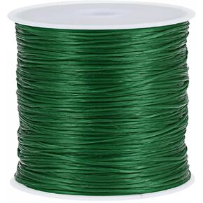 uxcell Elastic String Stretchy Cord Bracelet Thread Craft Wire Rope for Bracelets, Beading, DIY Making, Deep Green
