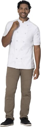 Chef Works Men's Mojave Short Sleeve Chef Coat in Kuwait