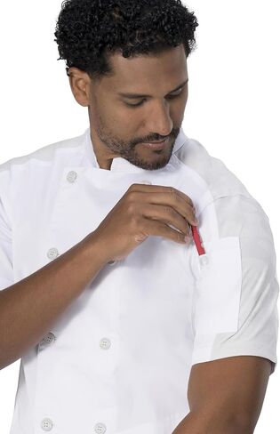 Chef Works Men's Mojave Short Sleeve Chef Coat in Kuwait