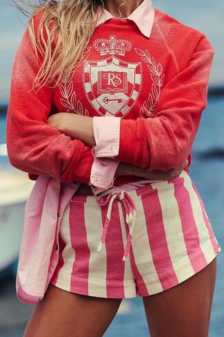 Y2K Boxer Shorts Women Striped Gingham Lounge Pajama Low Elastic Waist Sleep Lace Trim Micro Short Pj Mini Pants in Kuwait