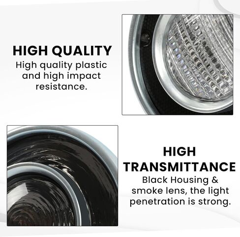 HECASA Pair Tail Light+Backup Light Assembly Compatible with 1975-1979 Chevy Chevrolet Corvette Rear Taillight Tail Lamp Reverse Lights Driver & Passenger Side (Smoke Lens) in Saudi Arabia