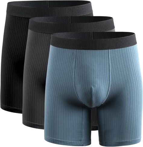 Men's Underwear Stretch-Cotton Boxer Brief 3-Pack Underwear for Men in Saudi Arabia