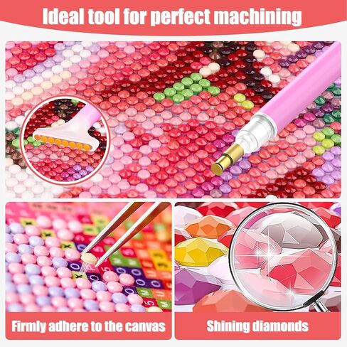 QENSPE Diamond Art Painting Kits for Adults,Romantic Couple Cats Full Drill Diamond Dots Paintings for Beginners,Round 5D DIY Arts and Crafts Gem Art Painting Kits 12x16inch in Kuwait
