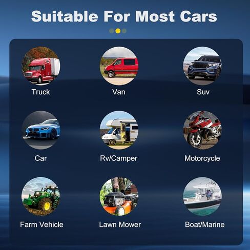 شاحن بطارية السيارة 12 فولت 24 فولت، صيانة بطارية السيارة شديدة التحمل 0-15 أمبير، مع أوضاع شحن سريعة ومتقطعة، إيقاف تلقائي، لسيارة شاحنة RV دراجة نارية AGM دورة عميقة in Kuwait