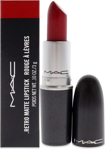 MAC Retro Matte Lipstick Ruby Woo, 1 Count, Multicolor, 0.10 Ounce in Kuwait