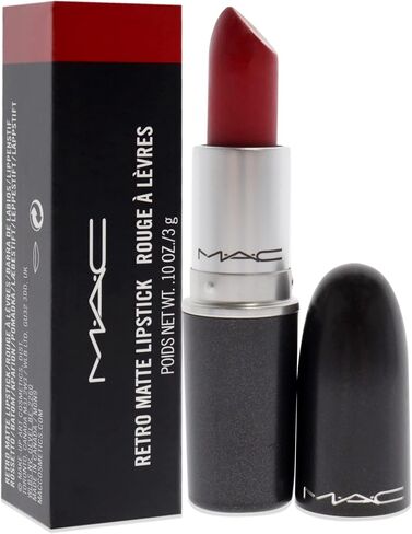 MAC Retro Matte Lipstick Ruby Woo, 1 Count, Multicolor, 0.10 Ounce in Kuwait