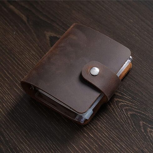 A9 Genuine Leather Journal, Black Handmade Leather Pocket Size Binder Planner, Mini Vintage Leather Planner, 120 Sheets Pages, Loose Leaf 3-Ring with Snap Button Closure (Black) in Kuwait
