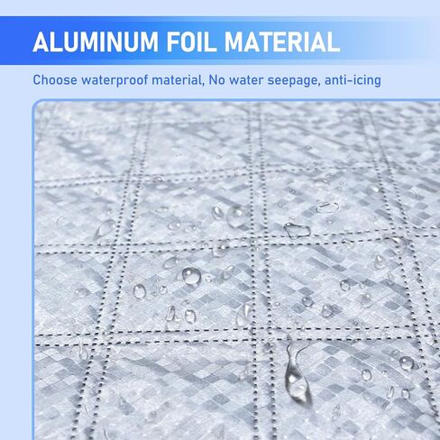 Fogfar 1 PC Snap-in Lattice Car Front Shield، 66.92 "× 17.71" غطاء من رقائق الألومنيوم للسيارة، مادة امتصاص غير مرئية مدمجة، مناسبة للسيارات والشاحنات وسيارات الدفع الرباعي (فضي ورمادي) in Kuwait