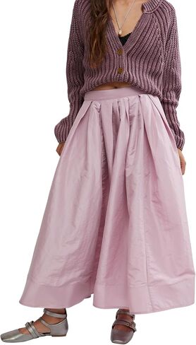 Free People Womens Emilia Full Skirt Plum Blossom X-Small in Saudi Arabia