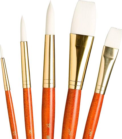 Synthetic White Taklon Real Value Brush Set, 5/Pkg in Kuwait