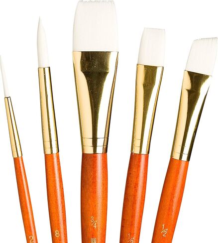Synthetic White Taklon Real Value Brush Set, 5/Pkg in Kuwait