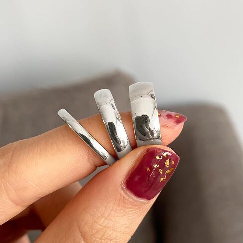 14K Gold Rings for Women Non Tarnish Gold Stackable Rings for Women Trendy Dainty Thumb Pinky Statement Band Ring Minimalist Jewelry in Kuwait