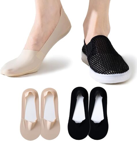 No Show Socks Womens 6 Paris Ice Feeling Surface for Flats Loafers Footies Socks Non Slip Low Cut Socks in Saudi Arabia