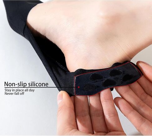 No Show Socks Womens 6 Paris Ice Feeling Surface for Flats Loafers Footies Socks Non Slip Low Cut Socks in Saudi Arabia