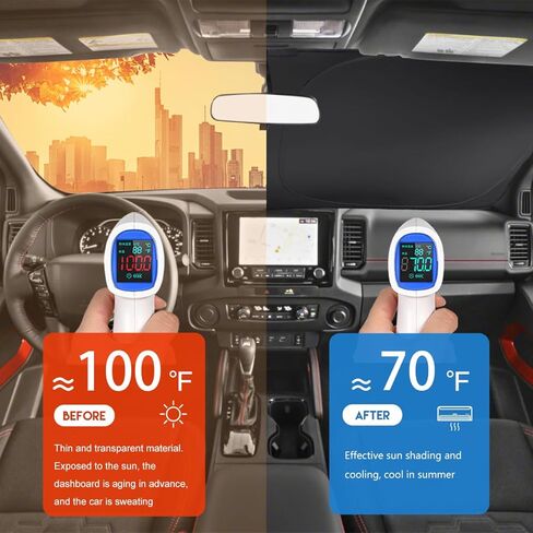 مظلة الزجاج الأمامي INTGET لـ 2005-2020 2021 Nissan Frontier Accessories نافذة السيارة حاجب الشمس واقي الشمس واقي الشمس عاكس الشمس لملحقات Nissan Xterra 2005-2015 (2005-2021) in Kuwait