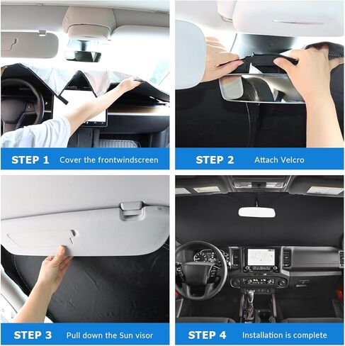 مظلة الزجاج الأمامي INTGET لـ 2005-2020 2021 Nissan Frontier Accessories نافذة السيارة حاجب الشمس واقي الشمس واقي الشمس عاكس الشمس لملحقات Nissan Xterra 2005-2015 (2005-2021) in Kuwait