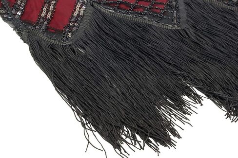 Women 1920s Plus V-Neck Sequin Art Deco Flapper Dress with 20s Gatsby Accessories Set in Kuwait