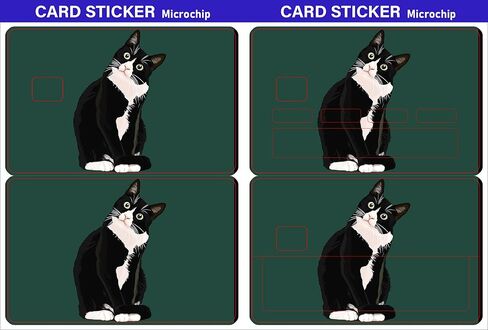 ملصقات بطاقة الائتمان ذات الرقاقة الصغيرة رفيعة مقاومة للماء ومضادة للتجاعيد وقابلة للإزالة وغطاء جلدي لبطاقة الخصم in Kuwait