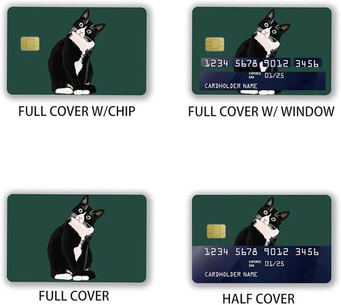 ملصقات بطاقة الائتمان ذات الرقاقة الصغيرة رفيعة مقاومة للماء ومضادة للتجاعيد وقابلة للإزالة وغطاء جلدي لبطاقة الخصم in Kuwait