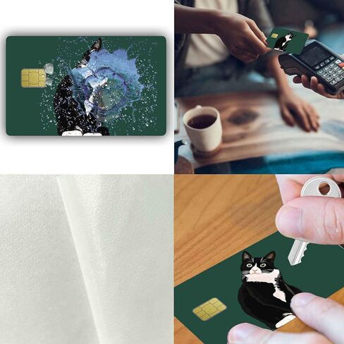 ملصقات بطاقة الائتمان ذات الرقاقة الصغيرة رفيعة مقاومة للماء ومضادة للتجاعيد وقابلة للإزالة وغطاء جلدي لبطاقة الخصم in Kuwait