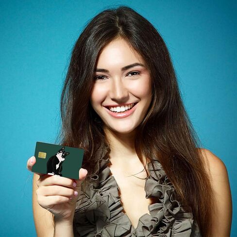 ملصقات بطاقة الائتمان ذات الرقاقة الصغيرة رفيعة مقاومة للماء ومضادة للتجاعيد وقابلة للإزالة وغطاء جلدي لبطاقة الخصم in Kuwait