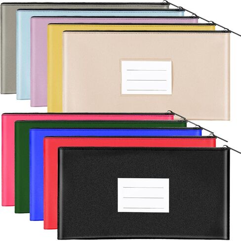 Isink 7 Pack Money bags with zipper for cash,11.2x6.3 inches Money pouches for cash,Bank deposit bags with zipper (7 Colors) in Saudi Arabia