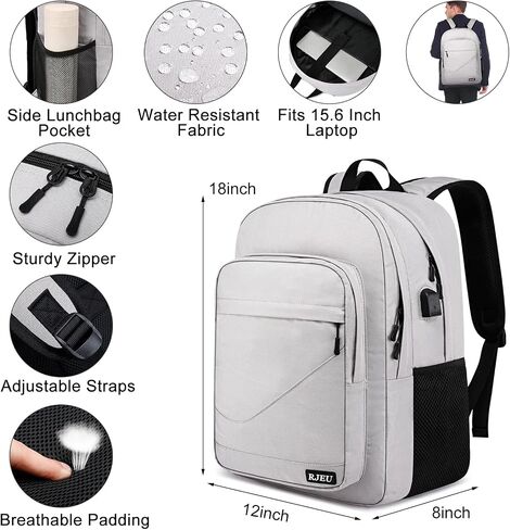 Backpack for School, Water Resistant Ergonomic Cute Bookbag for Teen Girls, College, Middle & High School Students Bookbag, Anti-Theft 15.6 Inch Laptop Backpack in Saudi Arabia