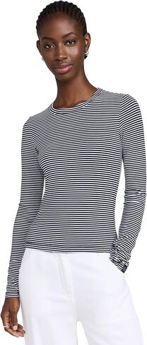 rag & bone Women's Luca Stripe Long Sleeve Tee in Saudi Arabia