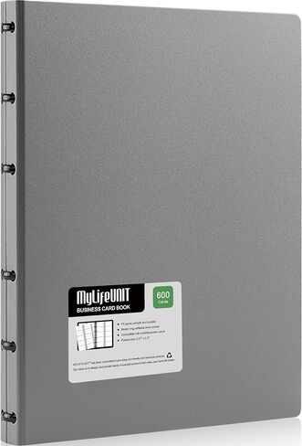 MyLifeUNIT Business Card Book, Name Card Holder Book with 600 Business Cards Capacity (Black) in Kuwait