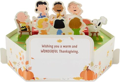 Hallmark Paper Wonder Peanuts Thanksgiving Pop Up Card (Give Thanks) in Saudi Arabia