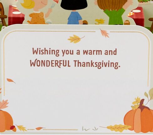Hallmark Paper Wonder Peanuts Thanksgiving Pop Up Card (Give Thanks) in Saudi Arabia