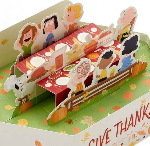 Hallmark Paper Wonder Peanuts Thanksgiving Pop Up Card (Give Thanks) in Saudi Arabia