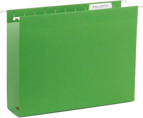 Blue Summit Supplies Extra Capacity Hanging File Folders, 25 Reinforced Hang Folders, Heavy Duty 2 Inch Expansion, Designed for Bulky Files, Medical Charts, Assorted Colors, Letter Size, 25 Pack in Saudi Arabia