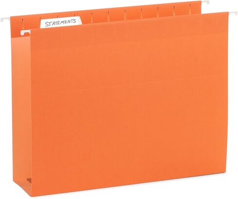 Blue Summit Supplies Extra Capacity Hanging File Folders, 25 Reinforced Hang Folders, Heavy Duty 2 Inch Expansion, Designed for Bulky Files, Medical Charts, Assorted Colors, Letter Size, 25 Pack in Saudi Arabia