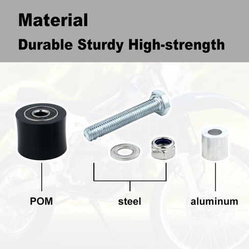 Xitomer 31mm Universal Chain Roller fit for YZ250 1983–2020 / DRZ 400 series 2013–2020 / CRF250X / YZ450F 2003–2019, Motorcycle Chain Roller Small in Saudi Arabia