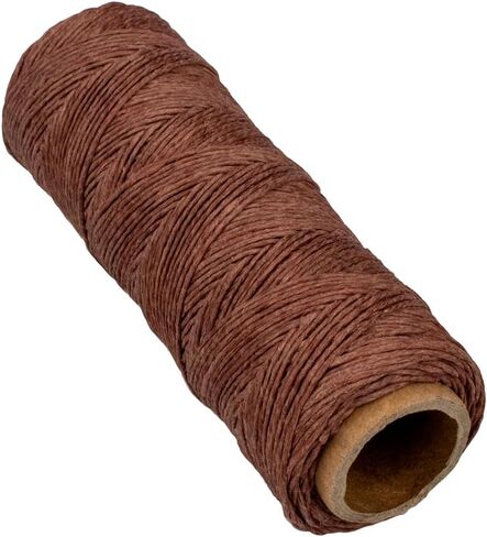 Craft County 100% Hemp Cord Spools – 205 ft (62.5m) Crafting Cord with a Polished Finish – Light Brown (0.5mm) in Saudi Arabia