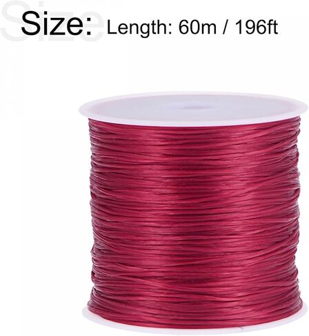 uxcell Elastic String Stretchy Cord Bracelet Thread Craft Wire Rope for Bracelets, Beading, DIY Making, Deep Green in Saudi Arabia