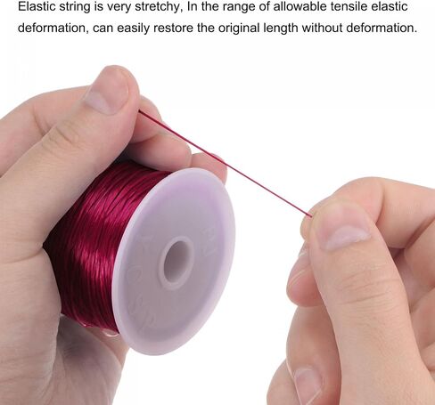 uxcell Elastic String Stretchy Cord Bracelet Thread Craft Wire Rope for Bracelets, Beading, DIY Making, Deep Green in Saudi Arabia