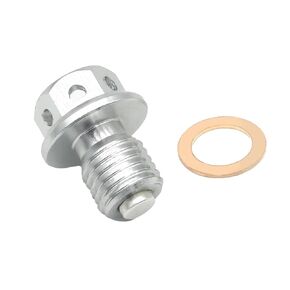 M12x1.5 Magnetic Oil Drain Plug Bolt Screw Compatible with YZ 125 250 250X 80 100 400 400F 465 490 WR 250R 250X 200 500 YZF R25 R3 MT 03 25 (Blue)