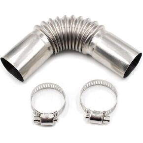 1 Set Stainless Steel 24mm Air Diesel Parking Heater Exhaust Pipe Tube Elbow Connector for Webasto Eberspacher Diesel Boat Heater 13cm，Exhaust and Emissions，Exhaust Pipes and Tips