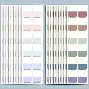 ELII 900 Pieces Tabs Sticky Index Tabs,Writable and Repositionable File Tabs Flags Colored Page Markers Labels for Reading Notes, Books and Classify Files, 41 Sets (Index Tabs)