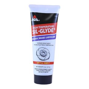 AGS Company Cerami-Glyde Silicone Brake Lubricant, Tube, 8 oz, High-Temperature Resilience, Safe for All Brake Assembly Parts, Advanced Formula for Noise Reduction