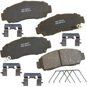 Bendix Premium SBC1506 Ceramic Front Brake Pads for Acura CL 2003-2001, RL 2004-1999, TL 2008-1999, TSX 2014-2004, Honda Accord 2012-2003