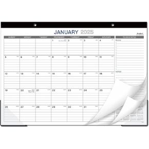 2023-2024 Desk Calendar - 18 Months Large Monthly Desk Calendar from Jul 2023 - Dec 2024, 17" x 12", Desk Pad, Large Ruled Blocks, To-do List & Notes, Best Desk Calendar for Organizing