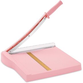 Paper Cutter, Paper Slicer with Safety Guard and Blade Lock, 12" Cut Length Guillotine Paper Cutter with 16 Sheet Capacity, Paper Cutters and Trimmers for Cardstock Cardboard Vinyl Crafts & Photo
