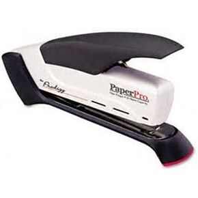 Paperpro Prodigytm Spring Powered Full Strip Stapler Stapler,Dsktp 25/Sh,Bkslv (Pack Of3)